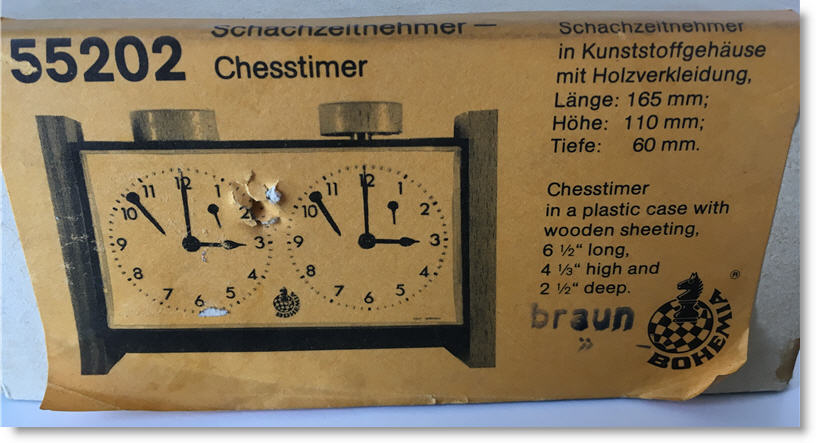 Bohemia chess clock
