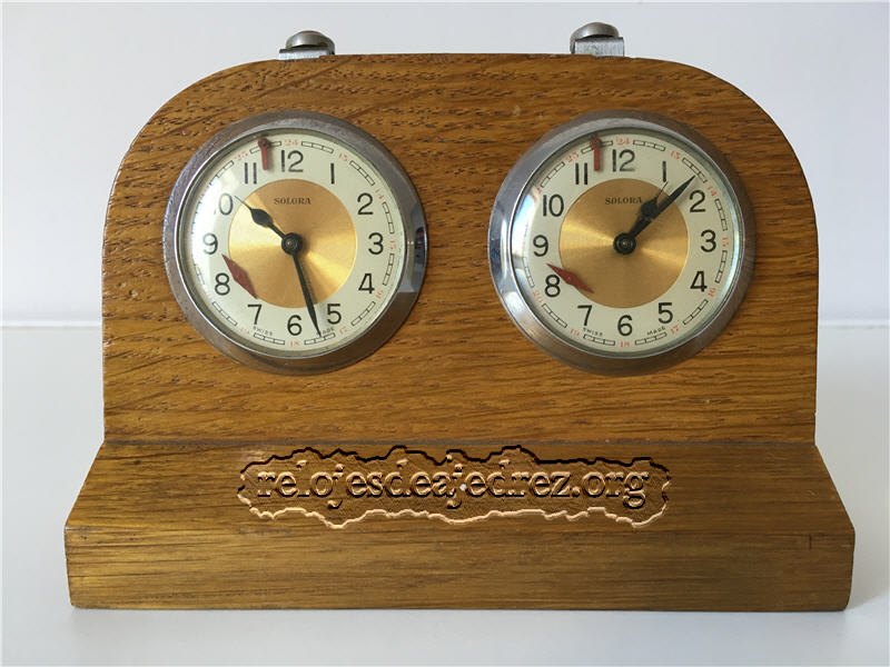 Reloj de Ajedrez 'Solora diales dorados'